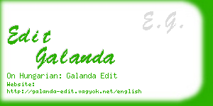 edit galanda business card